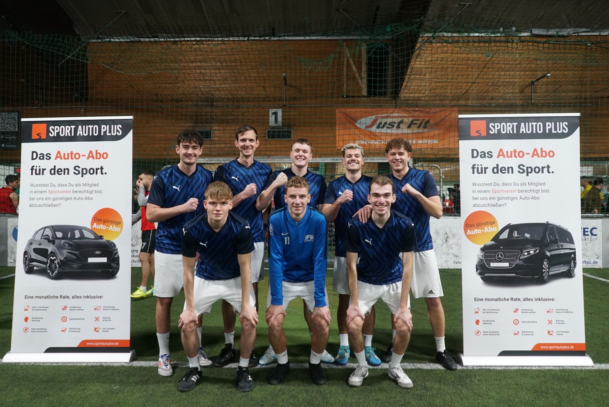 Teamfoto bei einem JUGAD-Hallenturnier